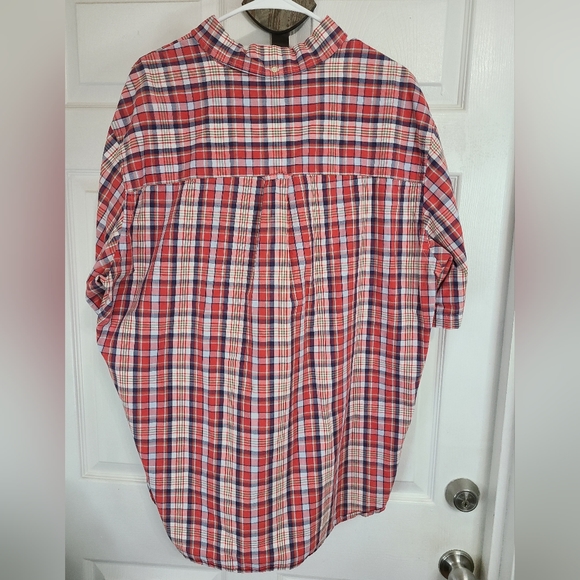 Chap's Men's Classic Short Sleeve Button Down Shirt, Size: XXL Color: Red - Picture 12 of 12